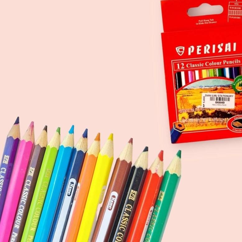 

Pensil Warna Pendek Mini Set 12 Warna merk Perisai