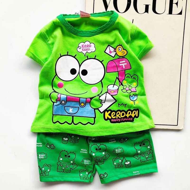 BAJU ANAK CEWEK MOTIF KEROPI LUCU UNTUK UMUR 1-10 TAHUN