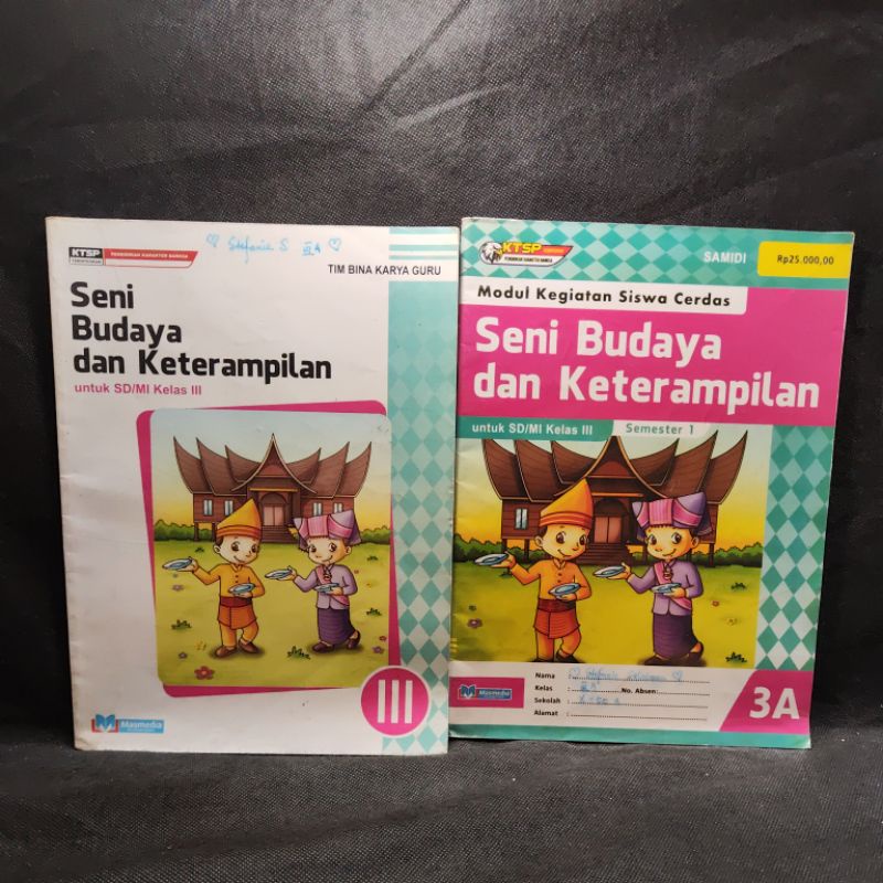 Buku Seni Budaya dan Keterampilan, Sbk, kelas 3, 3A, III, SD, Masmedia, Ktsp, Samidi, Tim Bina Karya