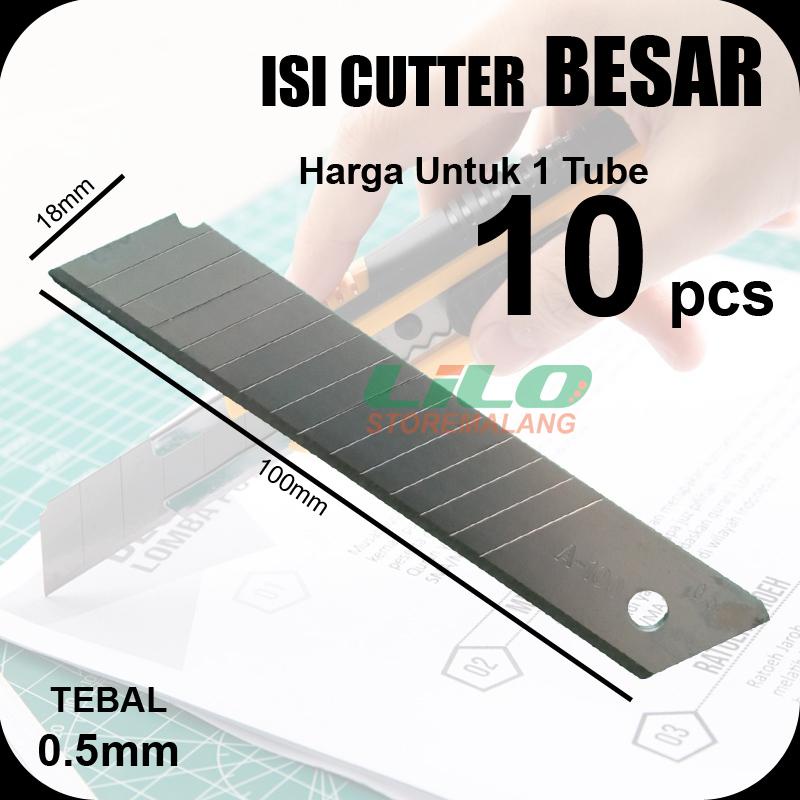 

Isi Refill Cutter Besar L150 L-150 A-100 A100 L500 Tebal 0.5mm 1 Tube 10 Pcs L122 kualitas pilihan