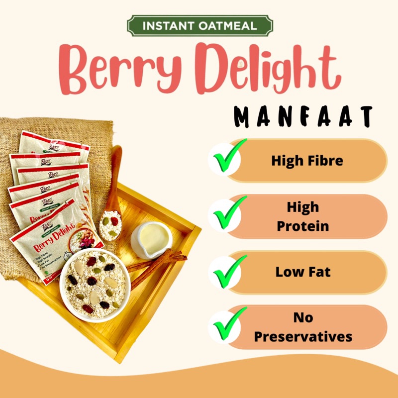 

Berry Delight Instant Oatmeal 40Gr X 6Pcs (Paket)