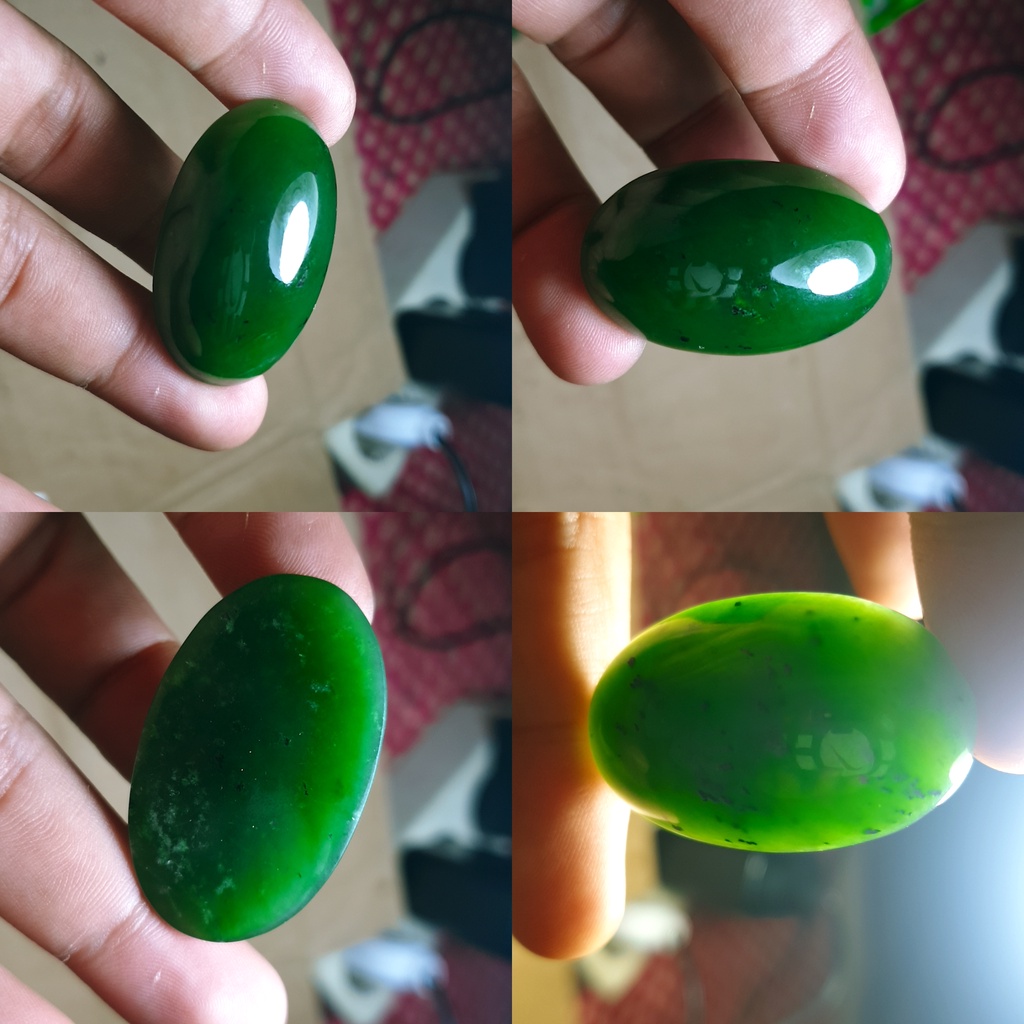 BATU GIOK SUPER KERISTAL HIJAU NATURAL ORIGINAL ACEH UKURAN JUMBO HQ NO146