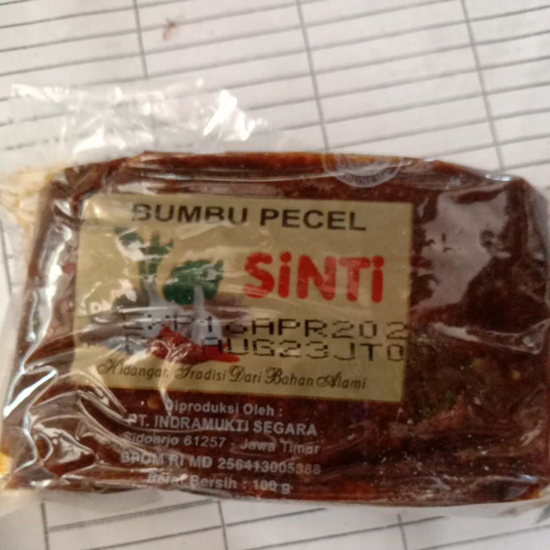 

SINTI BUMBU PECEL