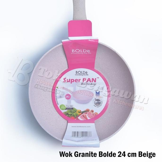 :::::::] BOLDe Super Pan Wok Pan 24 Cm Beige - Wajan BOLDe