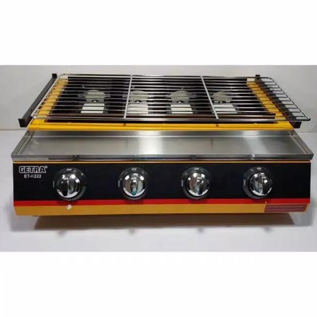 Getra Kompor Pemanggang Panggangan Panggang Bbq Sosis 4 Tungku Etk-222