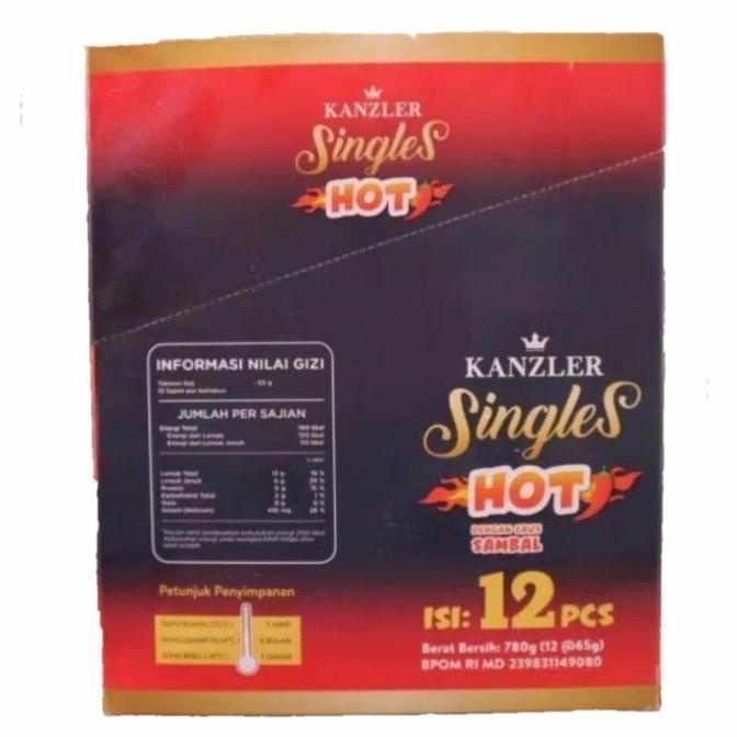 

KANZLER Sosis Singles Hot 1 Box WLS