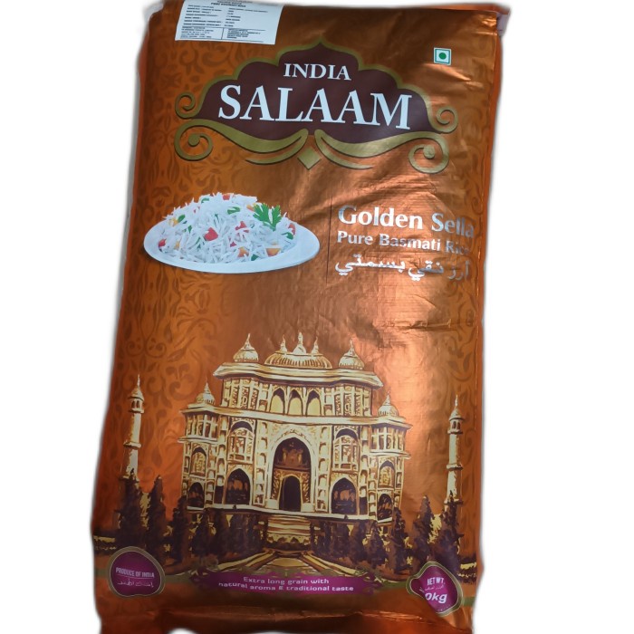 

Basmati India Salaam Golden Sella 1 Kg / Basmati 1 Kg