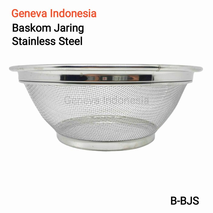 

Baskom Saringan Jaring Stainless Tirisan Gorengan Cuci Buah