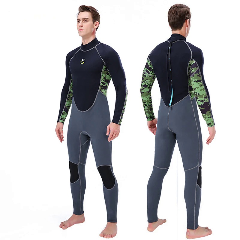 Slinx Men's Full Wetsuit 2mm Neoprene Super-elastic Slim for Scuba Diving Wet Suit One Piece Body Su
