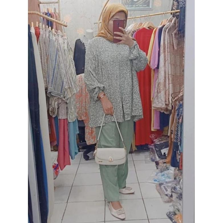 Wanita Polos Satu Set Setcel Set Wanita Bahan Katun Twill Uniqlo Premium Motif Mix Polos Uk Jumbo Ld