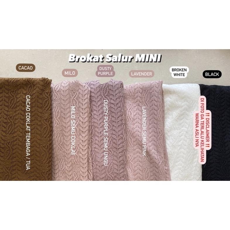 Kain Meteran Kain Brukat Meteran / Kain Brokat Motif Salur Mini Murah
