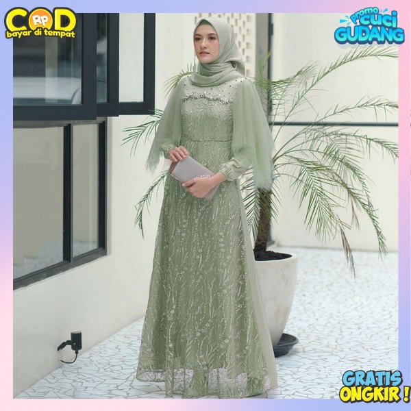 Gmis Muslimah Drees Terbaru 2024 Dress Premium Gamus Berkualitas Bsju Sar I Remaja Pakaian Muslim Wa
