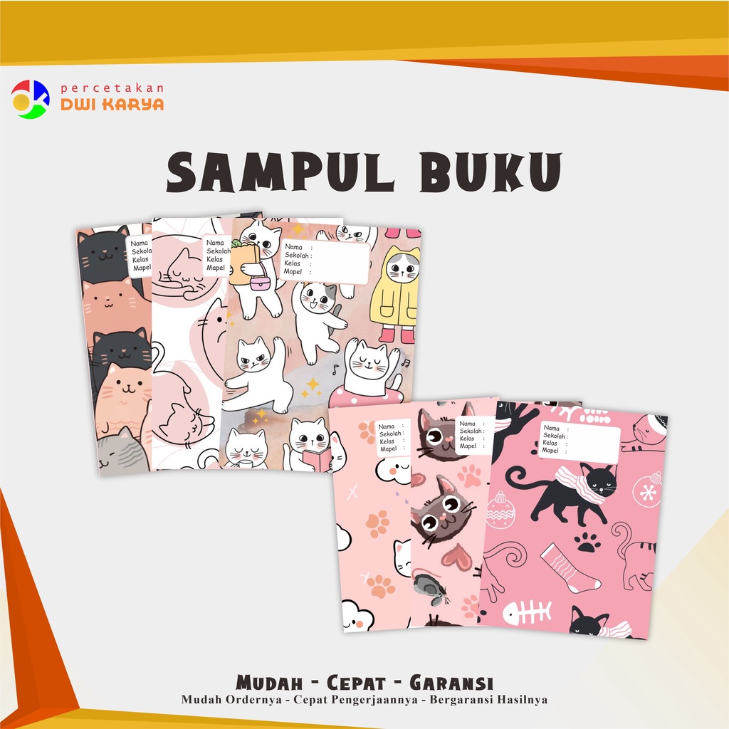 

[PAKET] SAMPUL BUKU CAT 6 LEMBAR SAMPUL BUKU AESTHETIC