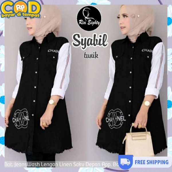 Tunik Kekinian Runik Korean Style Terbaru Long Atasan Wanita Thunik Baju Murah Atasan Tunic Wnta Kas