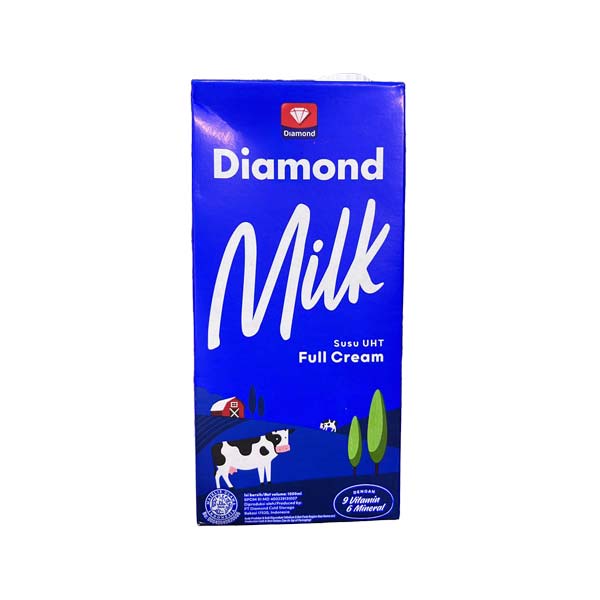 Promo Harga Diamond Milk UHT Full Cream 1000 ml - Shopee