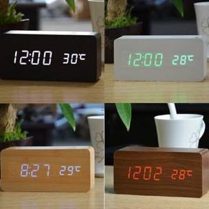 

Jam Estetik /Digital Wood Smart Alarm Clock/ Jam Meja Kayu Digital Led KS76