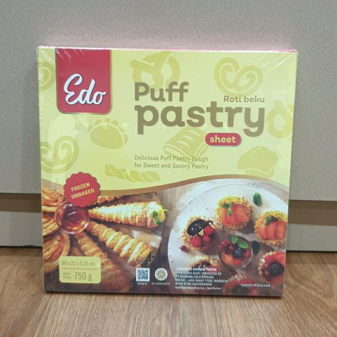 

Edo Puff Pastry Sheet Kulit Pastry Zuppa Frozen Siap Pakai 750 Gr L21JA