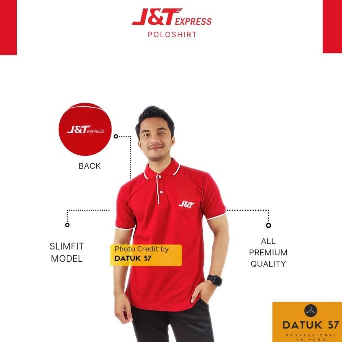 Terlaris International Quality : Seragam Kaos Polo Shirt Jnt J&T Express Pengiriman Cepat