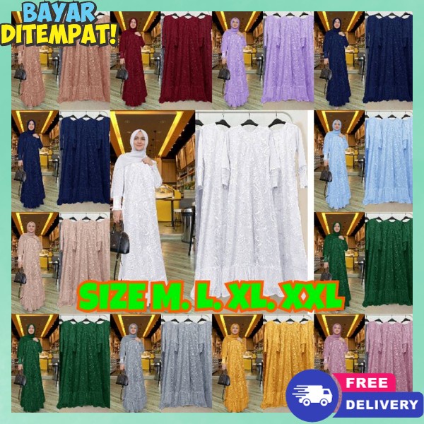 Murah Games Aesthetic Import Gamiss Kekinian Model Terbaru Gmis Ghamis Bahan Halus Baju Dreas Syari 