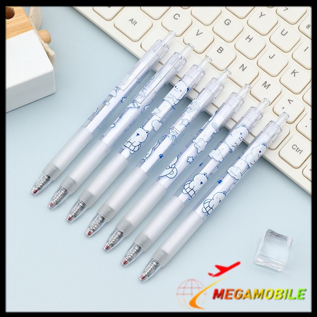

MM - Pulpen Lucu Aesthetic Motif Bear Pena Gel 0.5mm Warna Hitam Pen Tinta Gel Mekanik Ujung Lancip Bolpoin Cetek Cetekan Alat Tulis Kantor Cute Ballpoint School Stationery ATK Murah