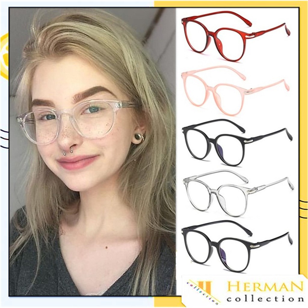 HC KACAMATA ANTI RADIASI KACA MATA 15959 Wanita  Pria Frame Sunglasses Lensa Transparan