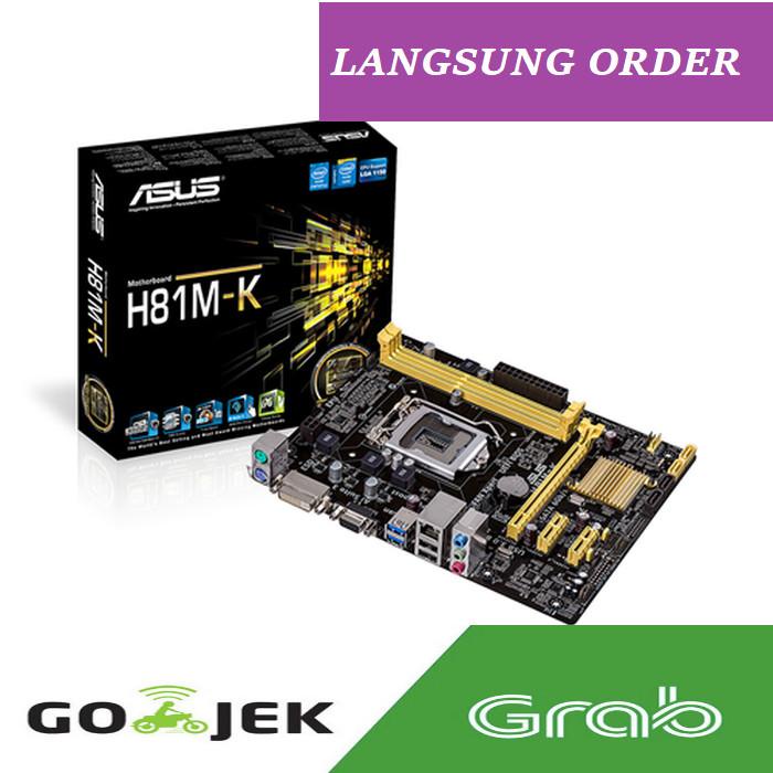MOTHERBOARD ASUS H81MK / MB ASUS H81M-K RESMI 3 THN