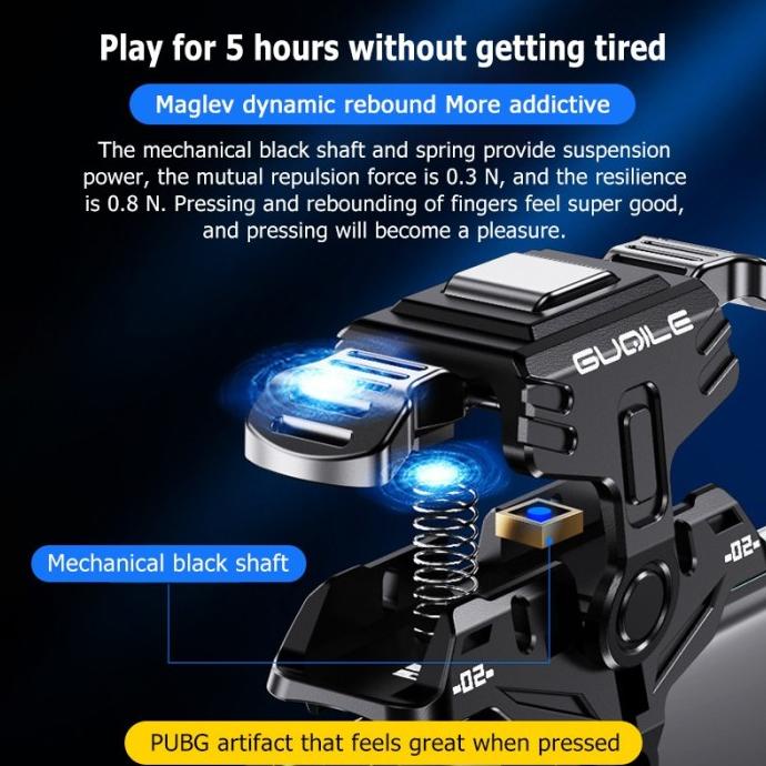 Mobile Trigger GT02 L1 R1 - PUBG FF CODM JOYSTICK GAMEPAD