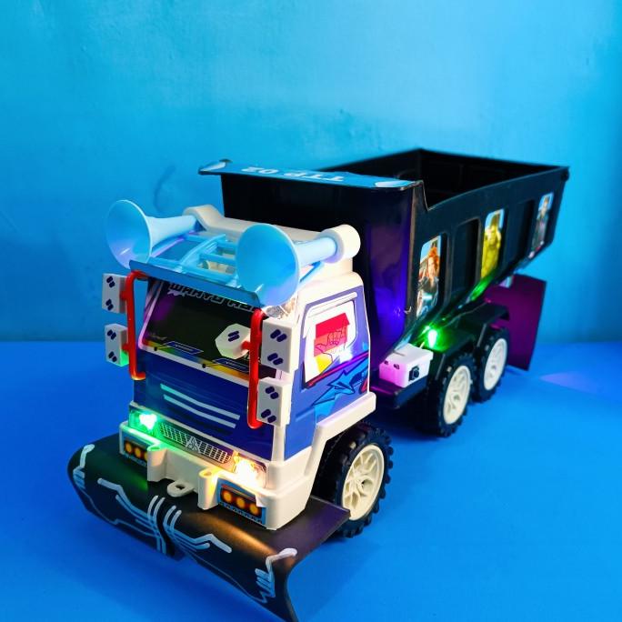 Modifikasi truk oleng plastik wahyu abadi variasi lampu LED