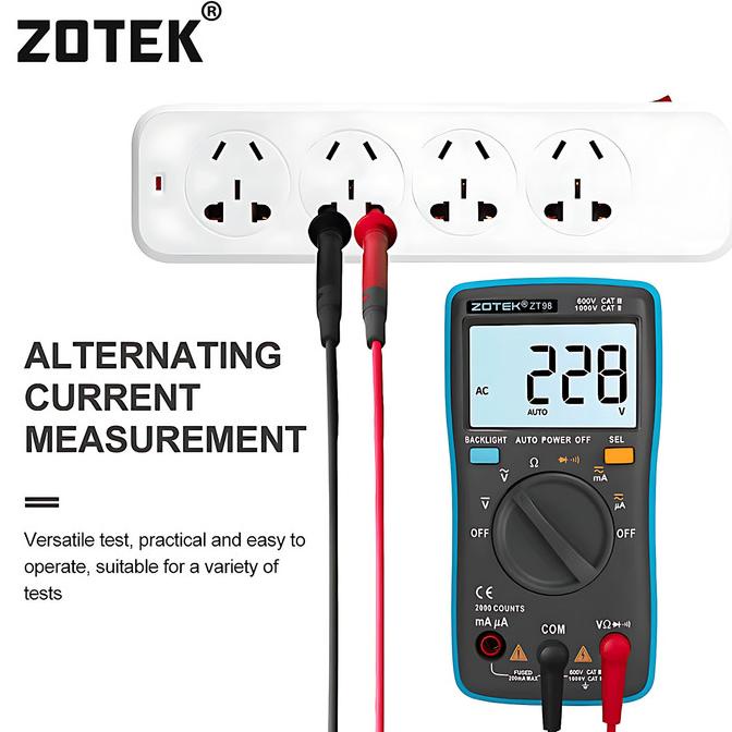 AVOMETER DIGITAL ZOTEK ZT98 / MULTITESTER DIGITAL ZT98ORIGINAL