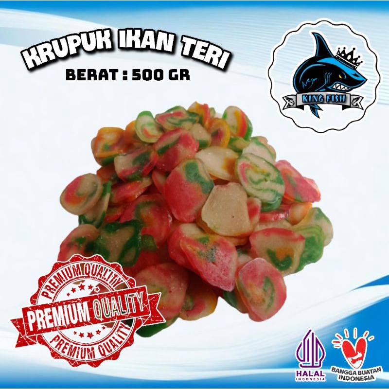 

500GR KERUPUK IKAN PELANGI MENTAH ASLI MURAH BERKUALITAS