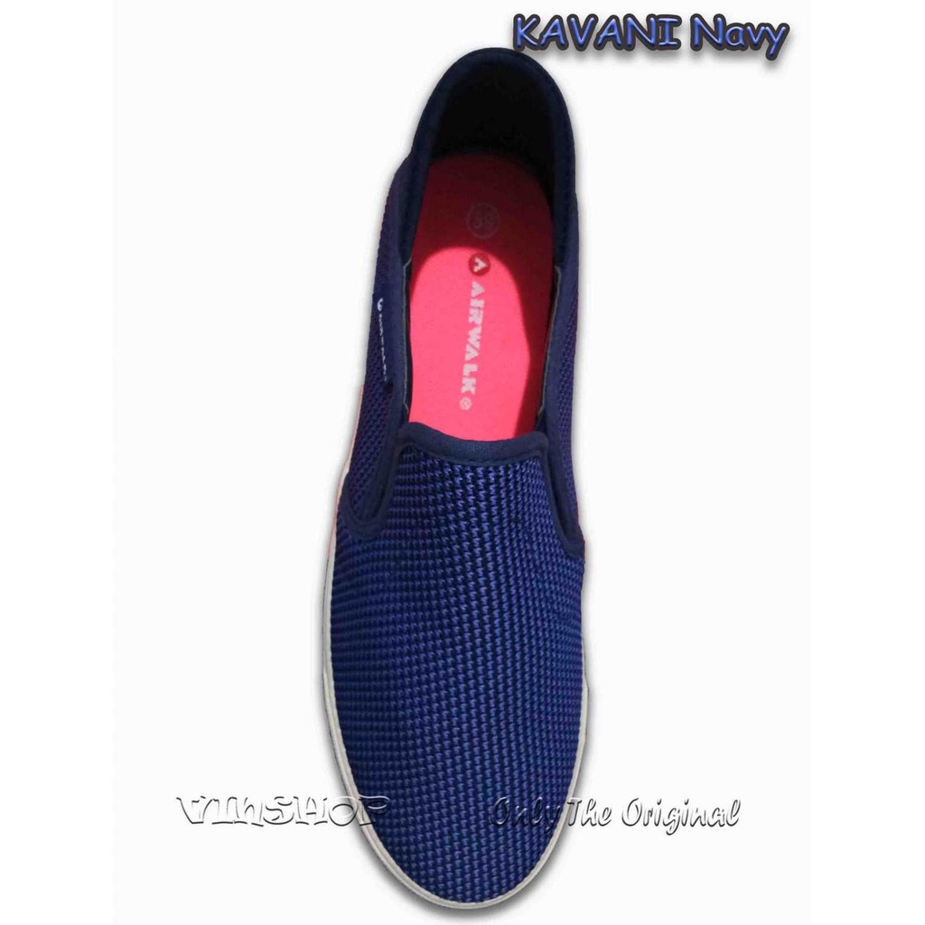Sepatu Slip On AIRWALK KAVANI NAVY. Womens. ORIGINAL AIW18CL0626N