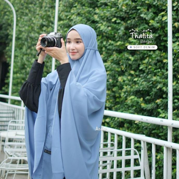 Best Seller Bergo Thalita Talita Khimar Tali Ori By Azda Pengiriman Cepat