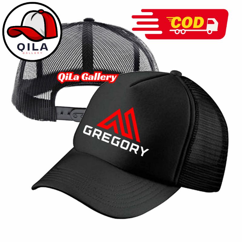 QiLa Gallery Topi Trucker GREGORY - Topi Distro GREGORY Logo - Topi GREGORY Premium - Topi Pria Dewa