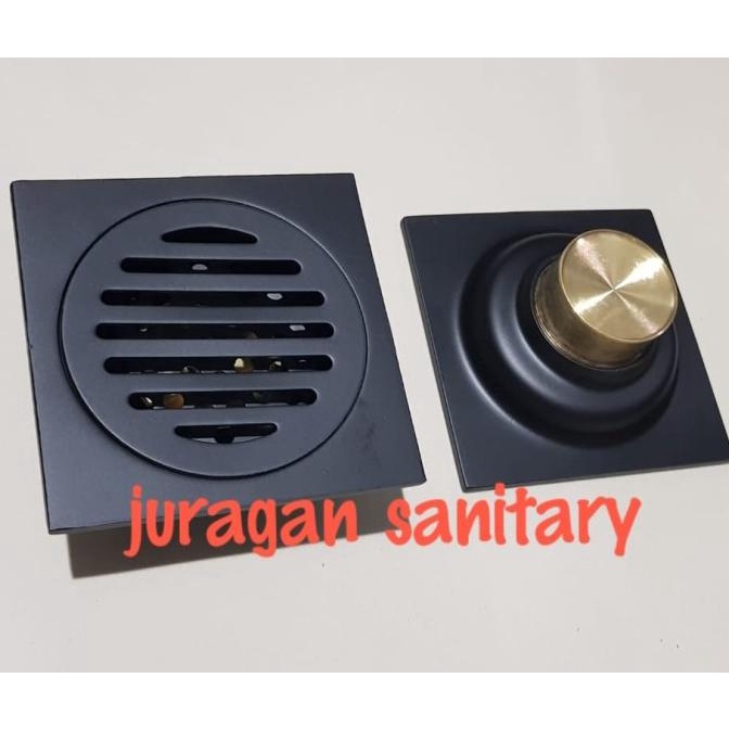 Saringan Kamar Mandi Hitam Model TOTO / Floor Drain Anti Bau