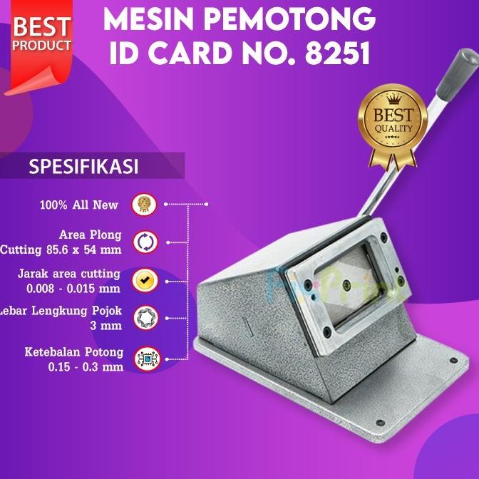 

Mesin Plong Pemotong Id Card Alat Potong Pvc Cutter Instant 85.6X54Mm