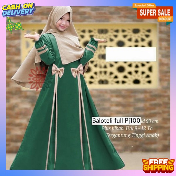 Pakaian Remaja Dres Harian Kekinian Longdress Cewek Busana Gamis Anak Usia Tanggung Wanita Sd Smp Dr