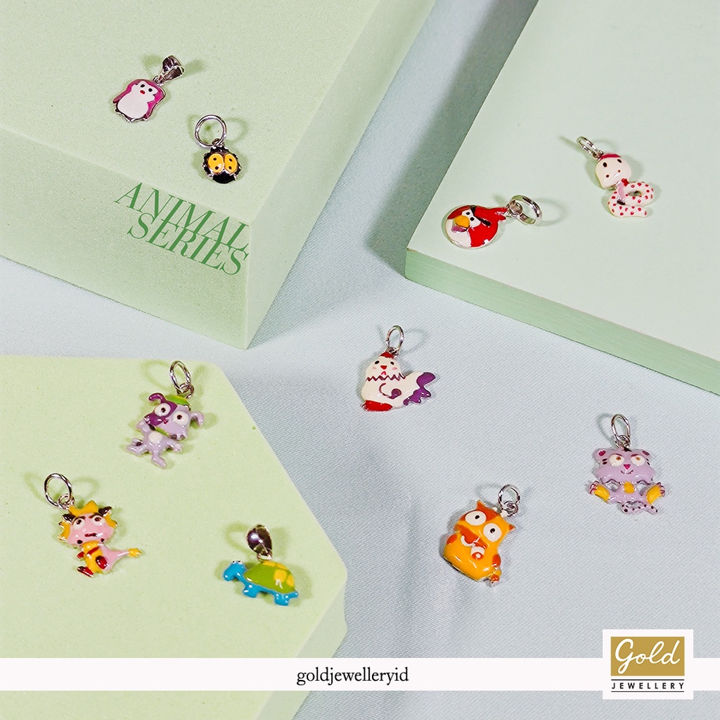 Liontin anak emas putih 750 17k - kids pendant