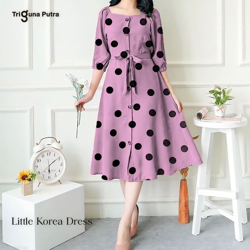 Dress Pendek Wanita Selutut Sexy Korean Style Mididress Brokat Drs Mewah Remaja Outfit Wedding Drss 