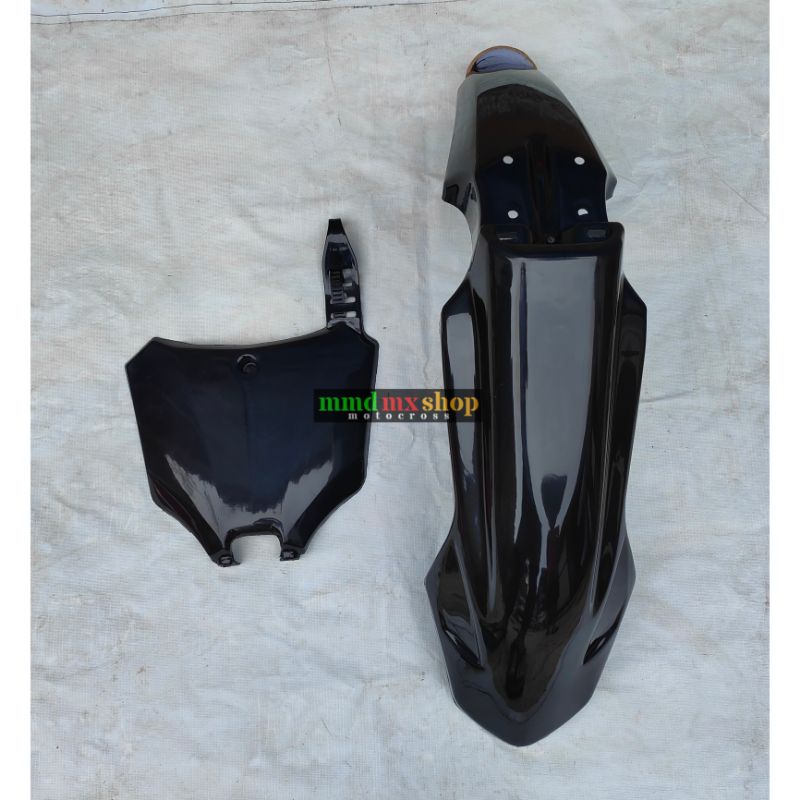 Spakbor depan crf 450 dan Papan nomor crf450 2023 set Supermoto klx bf dtracker crf 150l