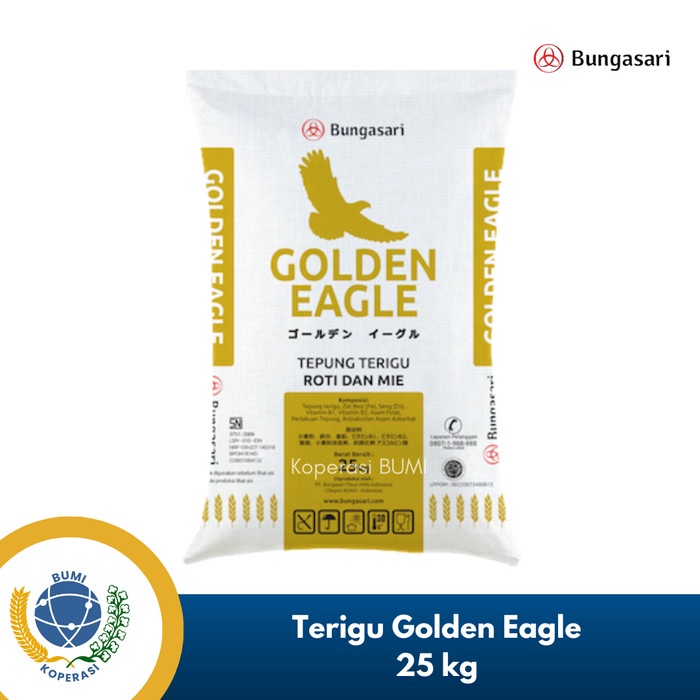 

Tepung Terigu Bungasari Golden Eagle 25 Kg