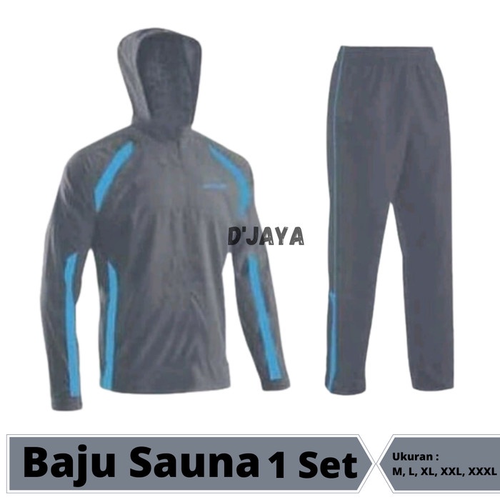 Jaket Sauna Jumbo Pria Wanita / Baju Pakaian Mantel Olahraga Jogging