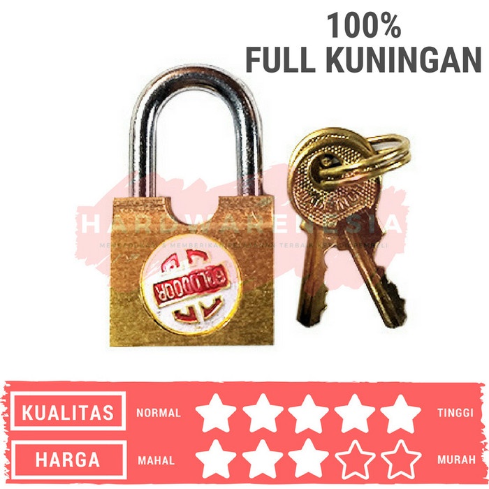 Terbaru Gembok Kuningan Asli Golddoor 25Mm Promo Terlaris