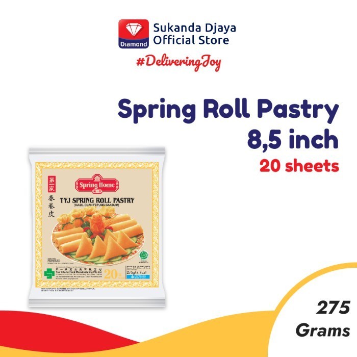 

Terbaru Spring Home Tyj Spring Roll Pastry 8,5 Inch 275 Gr Promo Terlaris