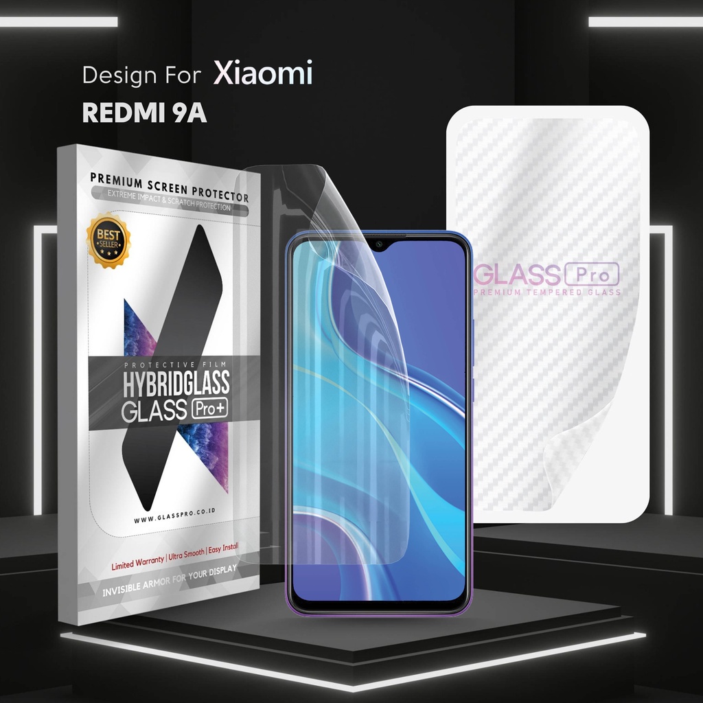Hybrid Glass Premium Anti Gores Hydrogel Xiaomi Redmi 9A Full Cover Screen Protector Glass Pro Not T