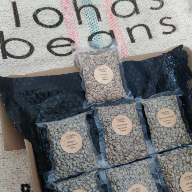 

Sale Biji Kopi Arabica Colombia, Green Beans Sample Box @ 100 gr