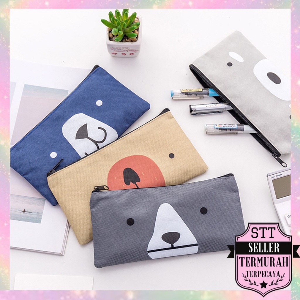 

STT KOTAK PENSIL KAIN KANVAS KARAKTER BEAR LUCU TEMPAT PENSIL SERBAGUNA MOTIF DOGGY DOMPET PENSIL CANVAS GAMBAR HEWAN TEMPAT PENYIMPANAN ALAT TULIS