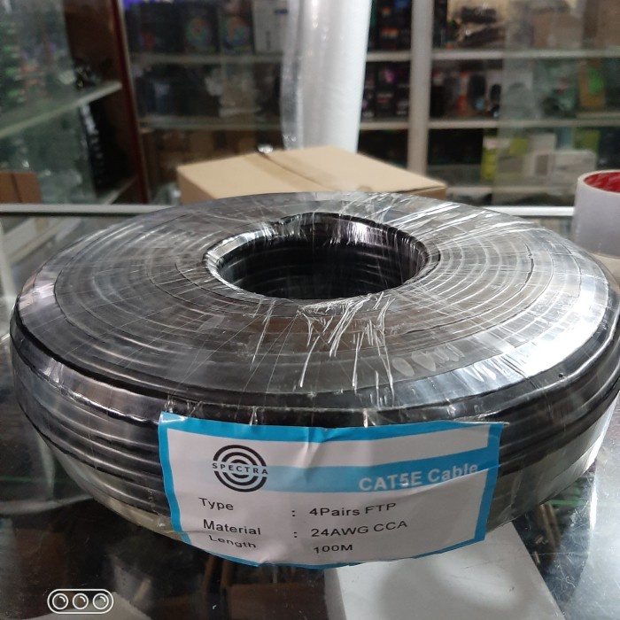 KABEL LAN FTP OUTDOOR 1ROLL 100METER ORIGINAL TERBARU