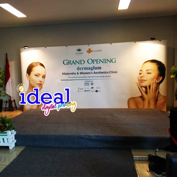 

Backdrop Backwall Pameran 3x6 (Lebar 500cm. Tinggi 230cm) magnetic