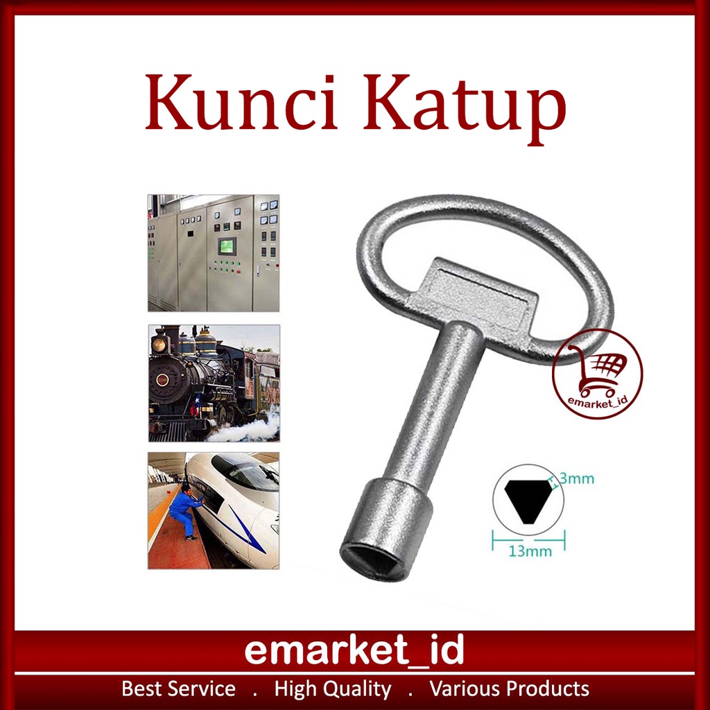 Kunci Katup Pemanas Pintu / Lift Universal Bentuk Segitiga