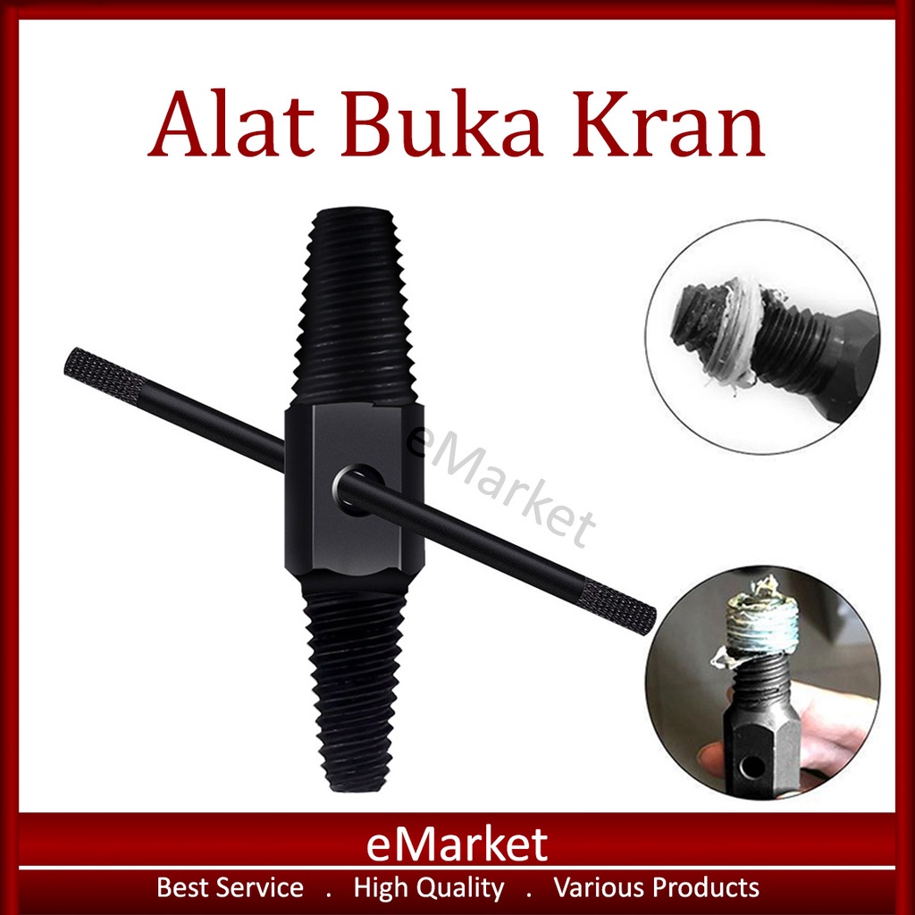 Alat Buka Kran Air Patah / Tap Balik Pembuka Baut Keran Rusak / Pipe Extractor
